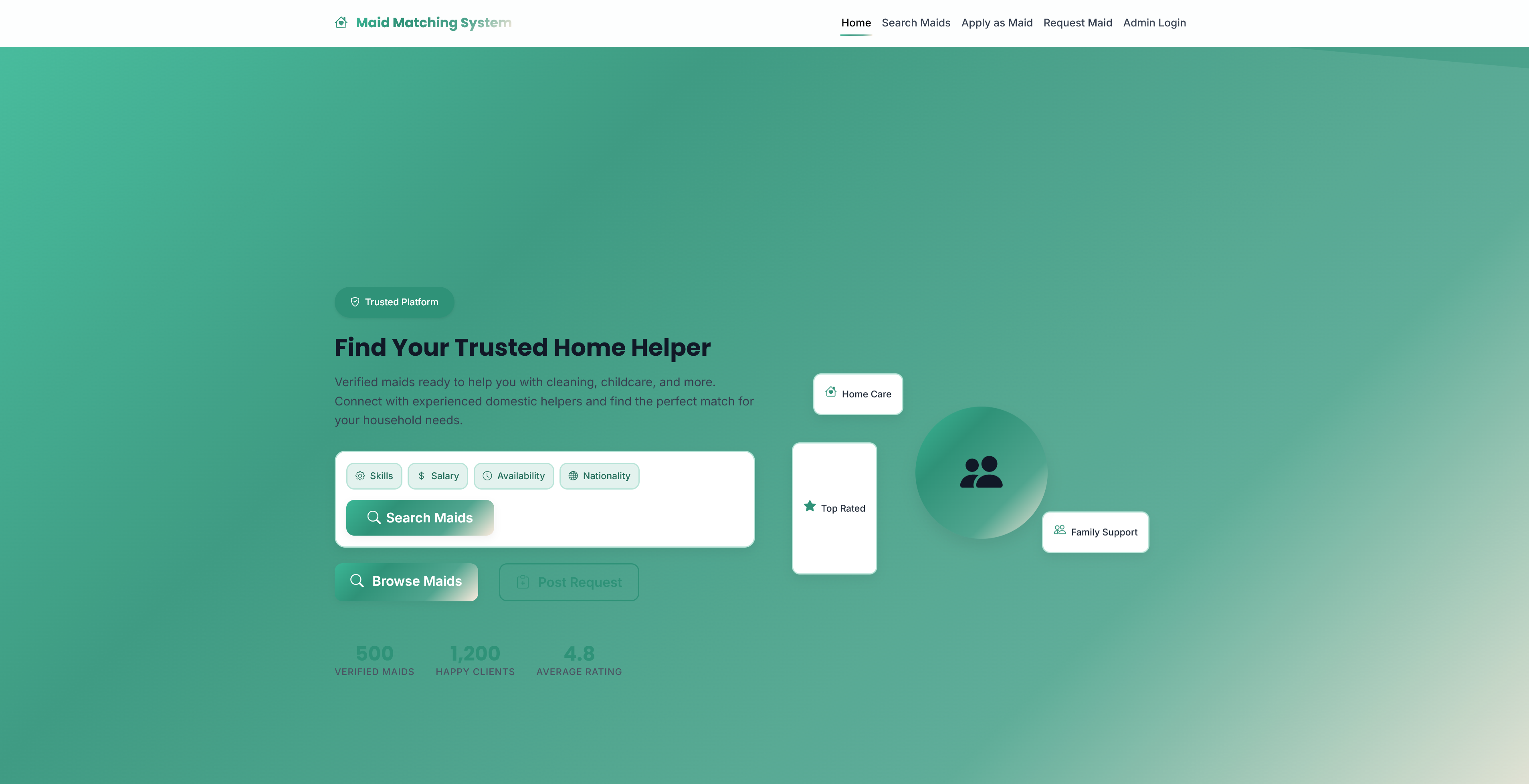 Maid Matching System - Domestic Helper Marketplace